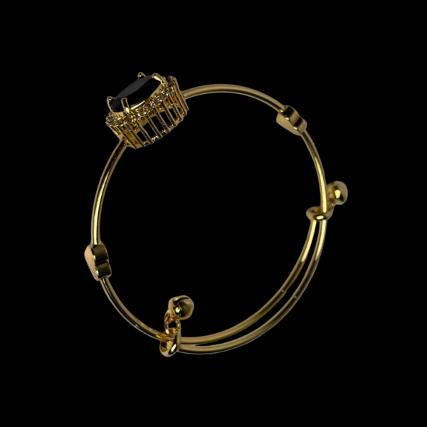 Midnight Crown Adjustable Bangle